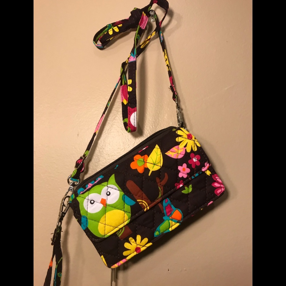New canvas crossbody wallet bag owl town by NGIL